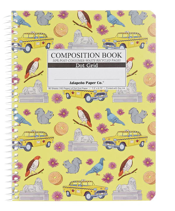 Manhattan Spiral Notebook (Dot Grid Pages)